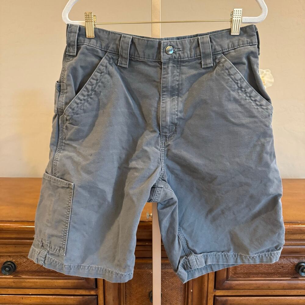 Carhartt B147 Original Fit Carpenter Shorts Gray 32
